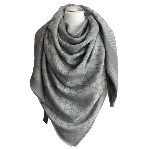 gucci light grey scarf|gucci grey scarves women's.